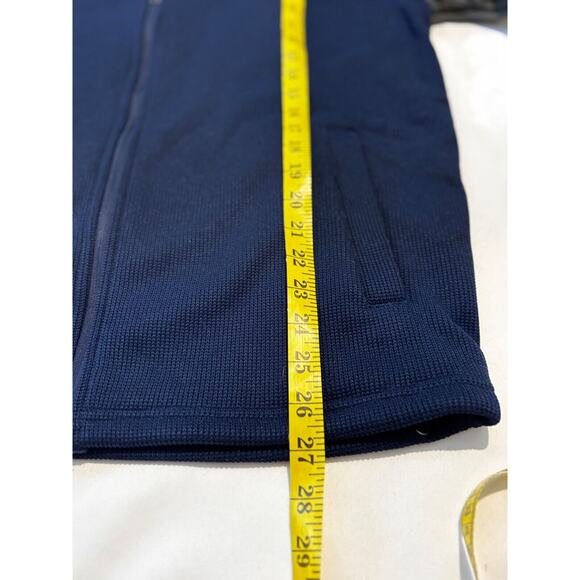 NFL Seattle Seahawks Navy Gray Full Zip Fleece Lined Knit Sweater jacket SZ M - Picture 5 of 7